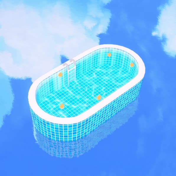 [선물] [3D프랍] 나만의 풀장(10typte, 색상변경)