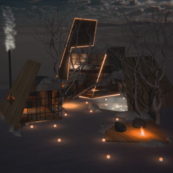 [선물] [3D배경] 모던스파: 밤 (넴D작가)