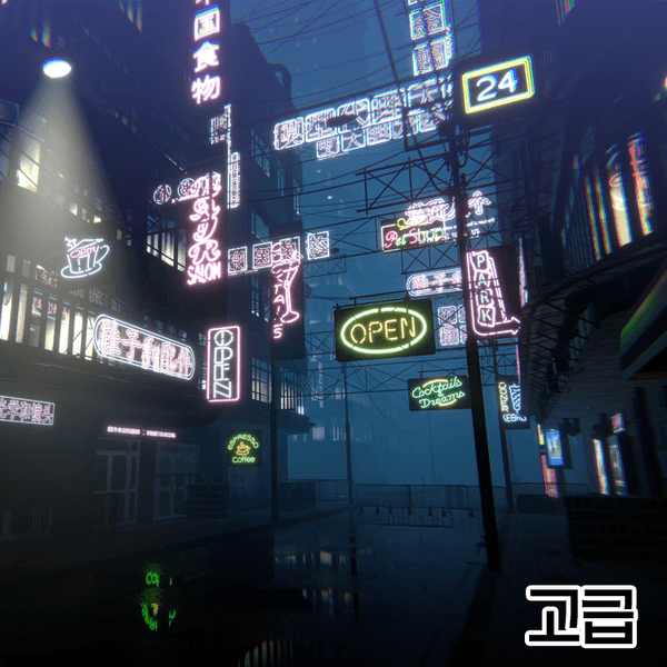 [선물] [3D배경] 네온시티: 고급 (DOBI 작가)